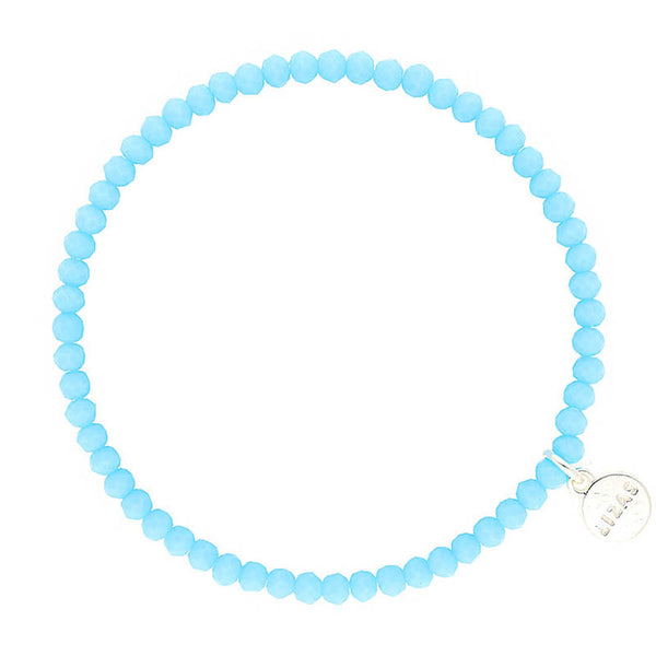 Lizas Fineville 3mm Crystal Bracelet- Sky Blue
