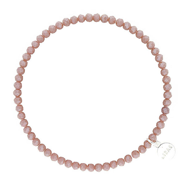 Lizas Fineville 3mm Crystal Bracelet- Taupe Opal