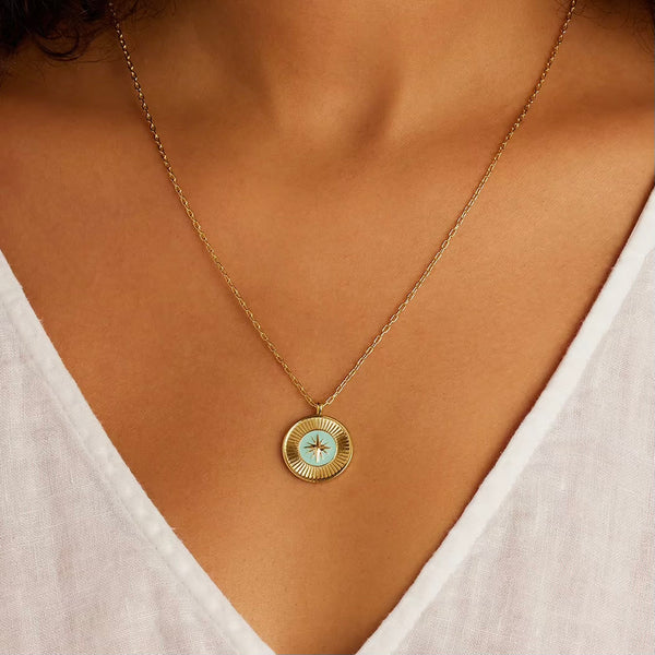 Gorjana Compass Pendant Necklace