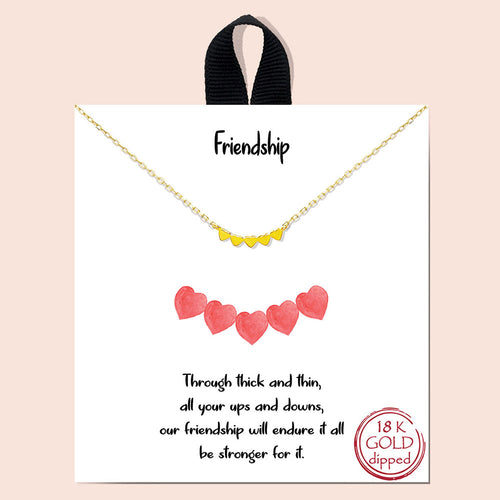 Friendship Necklace Gold