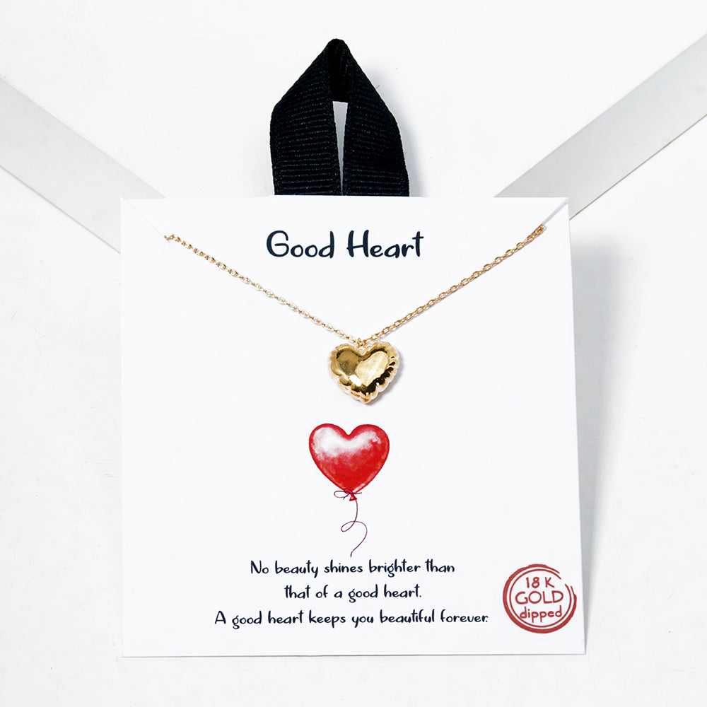 Good Heart Necklace Gold