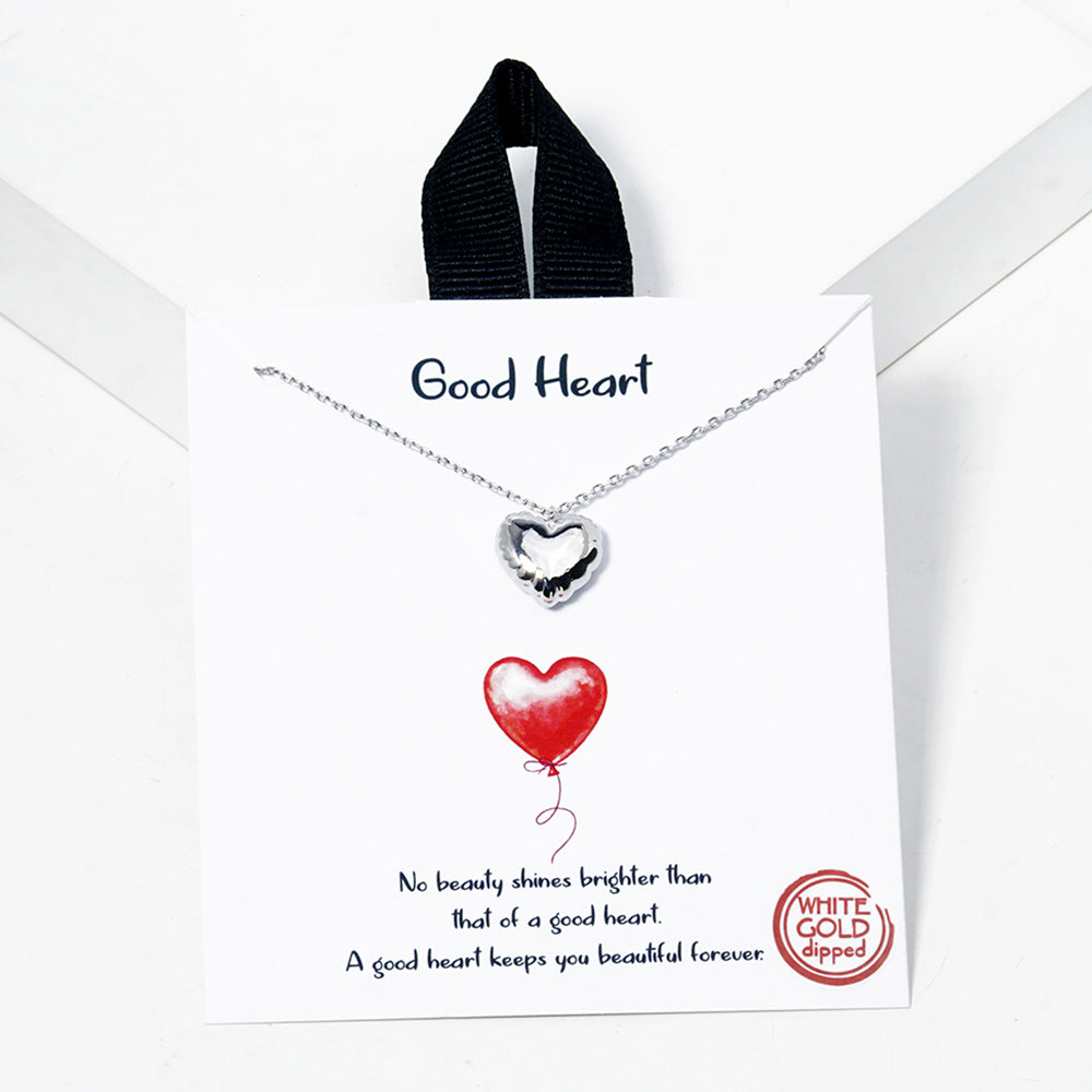 Good Heart Necklace Silver