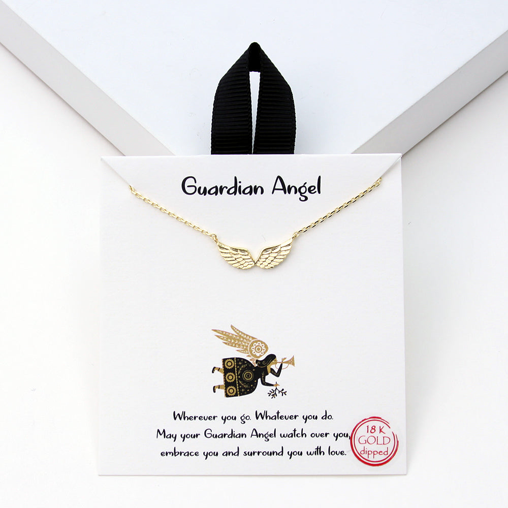 Guardian Angel Necklace Gold