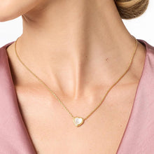 Julie Vos Heart Delicate Necklace Pearl