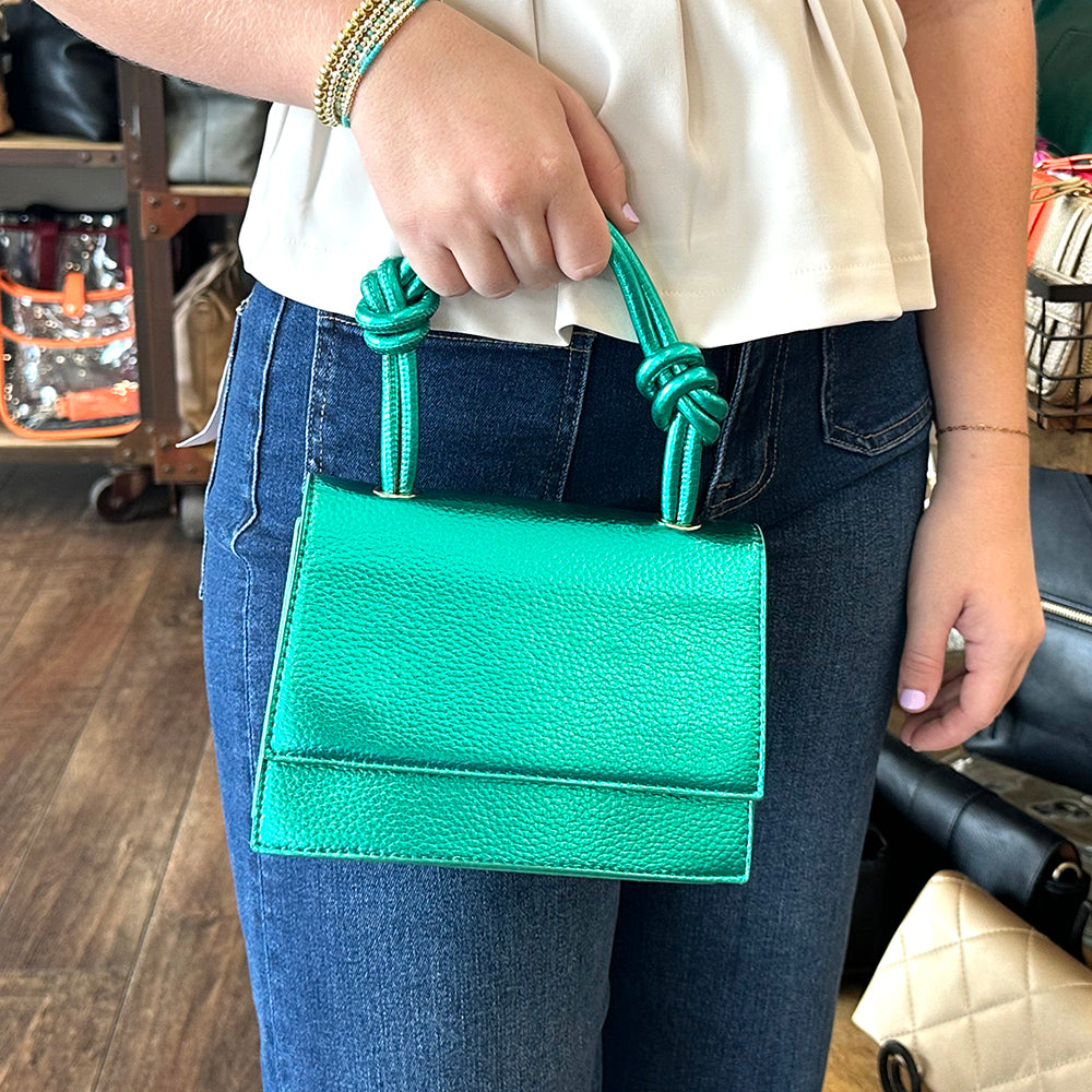 Metallic Mini Bag Green