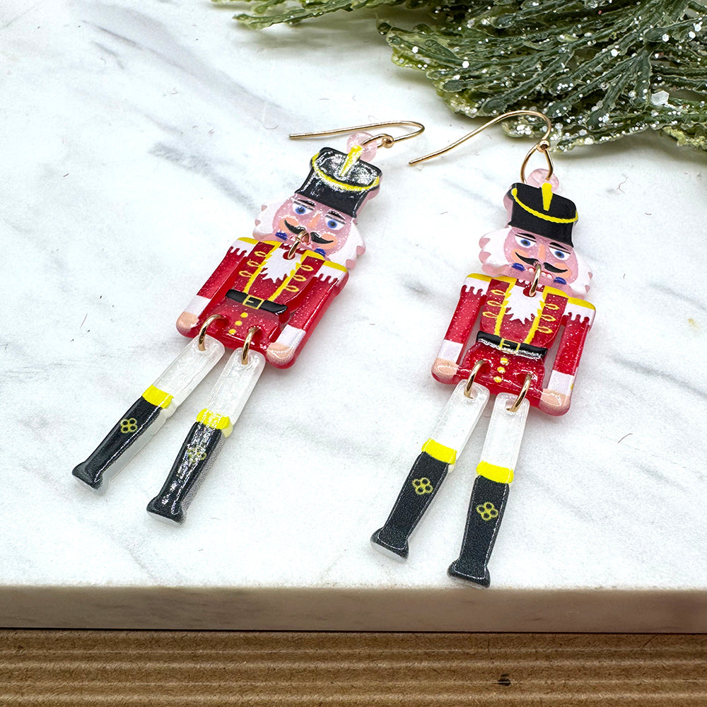 Resin Nutcracker Earrings