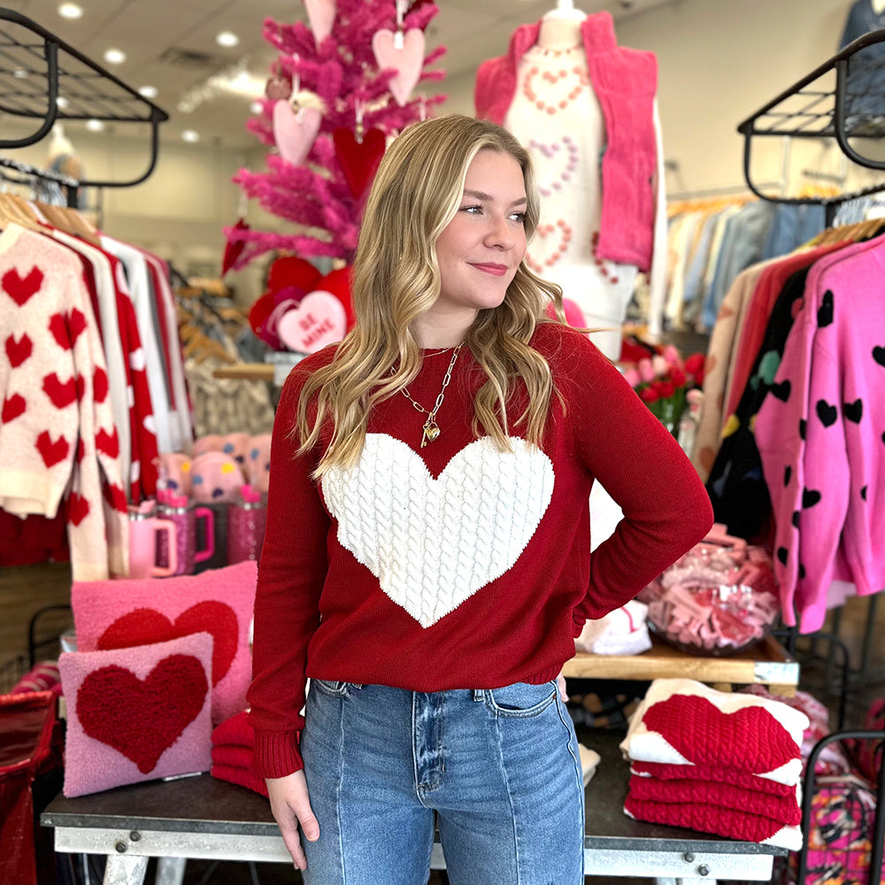 Love Story Sweater Red