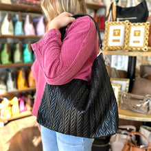 Urban Expressions Herringbone Bag Black