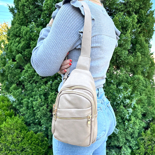 Bonnie Cream Crossbody Bag