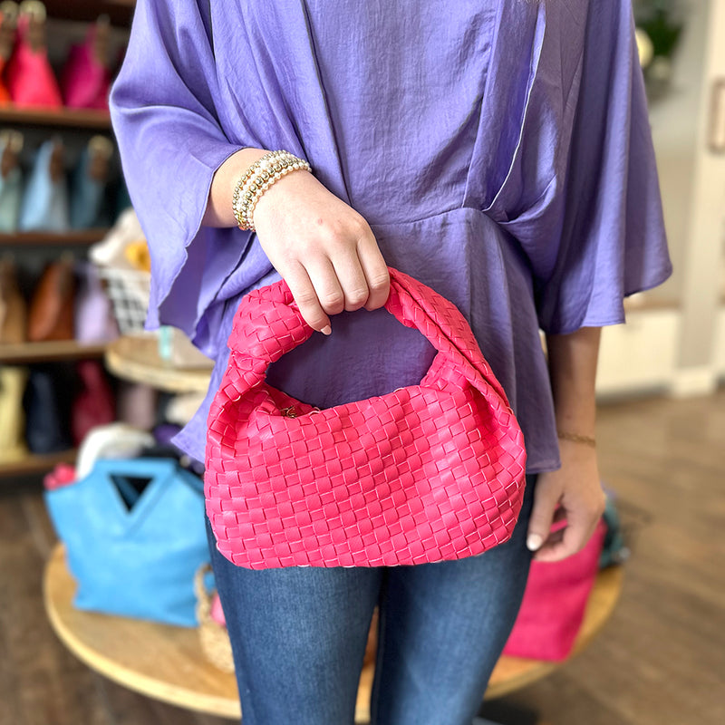 Japanese Style Wrist Bag Knot Bag Statement Wrist Bag Handbag | eBay